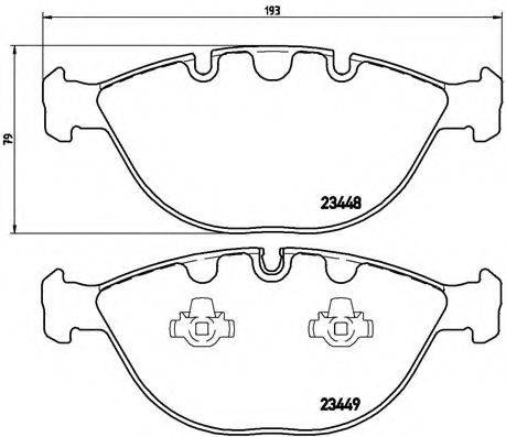 BREMBO P06028 Комплект гальмівних колодок, дискове гальмо