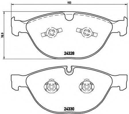 BREMBO P06066 Комплект гальмівних колодок, дискове гальмо