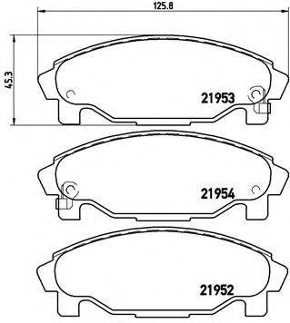 BREMBO P16007 Комплект гальмівних колодок, дискове гальмо