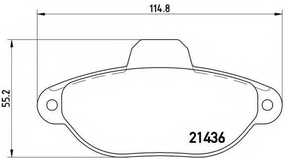 BREMBO P23060 Комплект гальмівних колодок, дискове гальмо