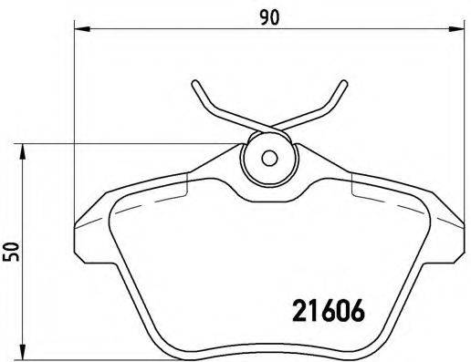 BREMBO P23067 Комплект гальмівних колодок, дискове гальмо