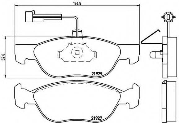 BREMBO P23071 Комплект гальмівних колодок, дискове гальмо