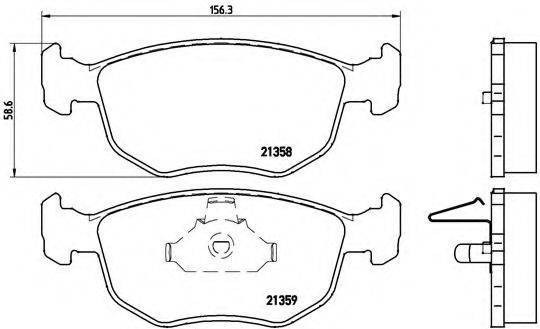 BREMBO P24069 Комплект гальмівних колодок, дискове гальмо