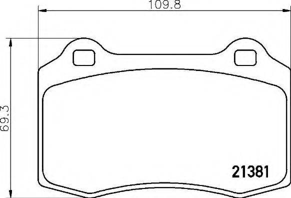 BREMBO P36020 Комплект гальмівних колодок, дискове гальмо