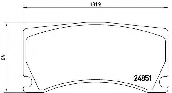 BREMBO P36024 Комплект гальмівних колодок, дискове гальмо