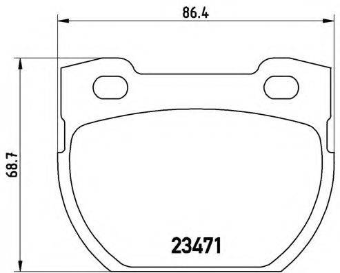 BREMBO P44006 Комплект гальмівних колодок, дискове гальмо