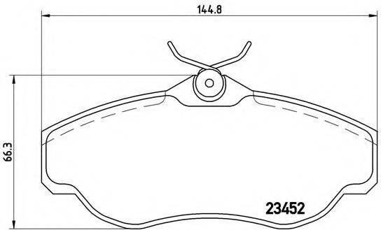 BREMBO P44008 Комплект гальмівних колодок, дискове гальмо