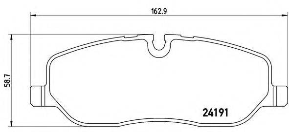 BREMBO P44014 Комплект гальмівних колодок, дискове гальмо