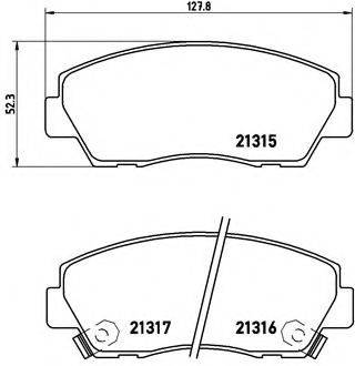 BREMBO P49014 Комплект гальмівних колодок, дискове гальмо