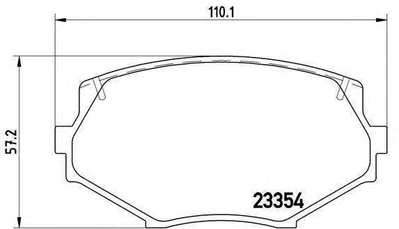 BREMBO P49020 Комплект гальмівних колодок, дискове гальмо