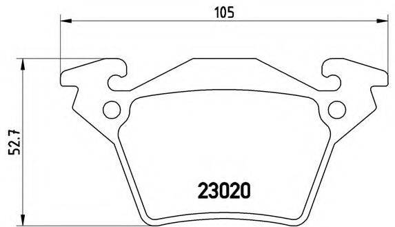 BREMBO P50032 Комплект гальмівних колодок, дискове гальмо