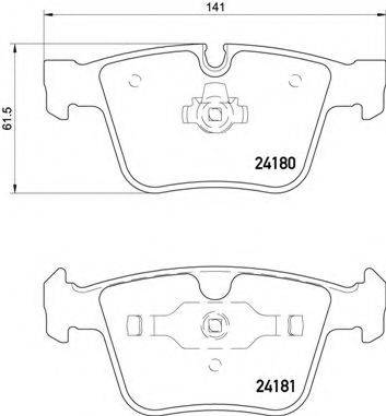 BREMBO P50116 Комплект гальмівних колодок, дискове гальмо