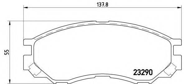 BREMBO P54020 Комплект гальмівних колодок, дискове гальмо