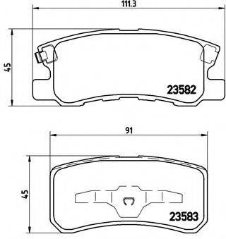 BREMBO P54031 Комплект гальмівних колодок, дискове гальмо