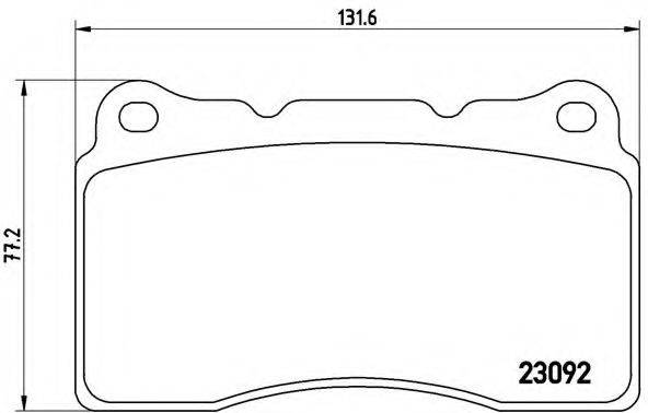 BREMBO P54040 Комплект гальмівних колодок, дискове гальмо