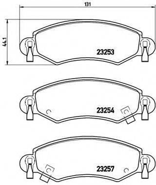 BREMBO P59035 Комплект гальмівних колодок, дискове гальмо