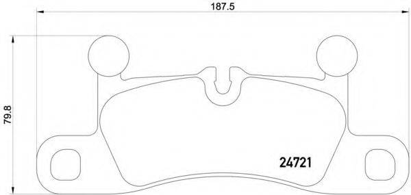 BREMBO P65027 Комплект гальмівних колодок, дискове гальмо