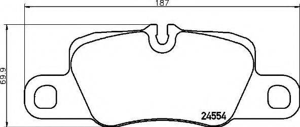 BREMBO P65029 Комплект гальмівних колодок, дискове гальмо