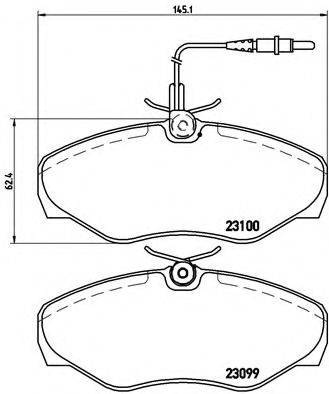 BREMBO P68026 Комплект гальмівних колодок, дискове гальмо