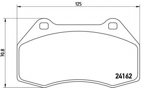 BREMBO P68036 Комплект гальмівних колодок, дискове гальмо