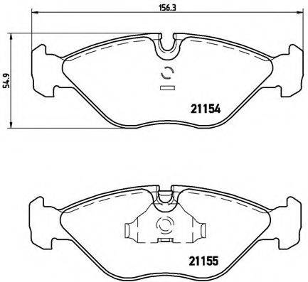 BREMBO P71005 Комплект гальмівних колодок, дискове гальмо