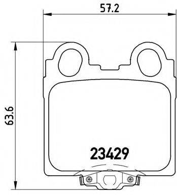 BREMBO P83045 Комплект гальмівних колодок, дискове гальмо