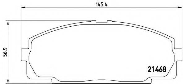 BREMBO P83092 Комплект гальмівних колодок, дискове гальмо