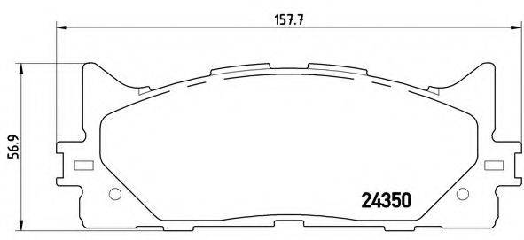 BREMBO P83117 Комплект гальмівних колодок, дискове гальмо