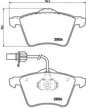 BREMBO P85052 Комплект гальмівних колодок, дискове гальмо