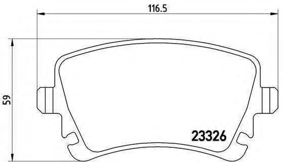 BREMBO P85083 Комплект гальмівних колодок, дискове гальмо