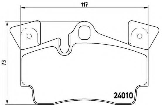 BREMBO P85088 Комплект гальмівних колодок, дискове гальмо