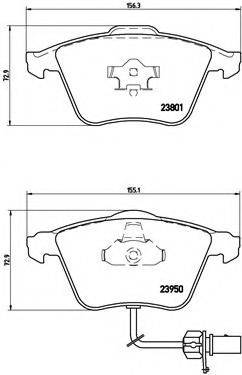 BREMBO P85097 Комплект гальмівних колодок, дискове гальмо