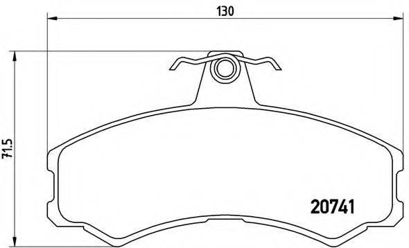 BREMBO PA6024 Комплект гальмівних колодок, дискове гальмо