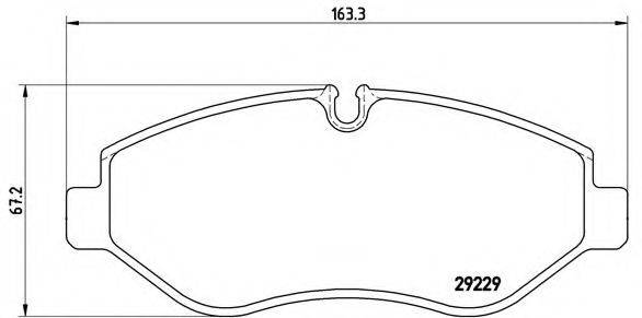 BREMBO PA6026 Комплект гальмівних колодок, дискове гальмо