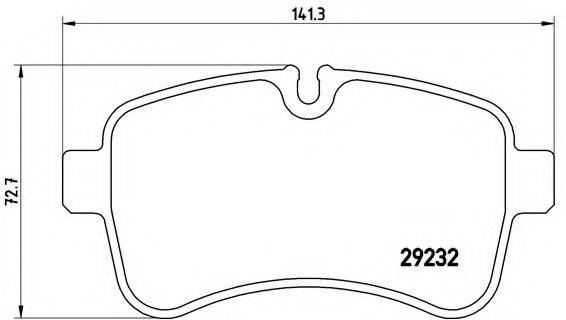 BREMBO PA6027 Комплект гальмівних колодок, дискове гальмо