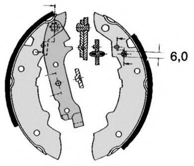 BREMBO S68512 Комплект гальмівних колодок