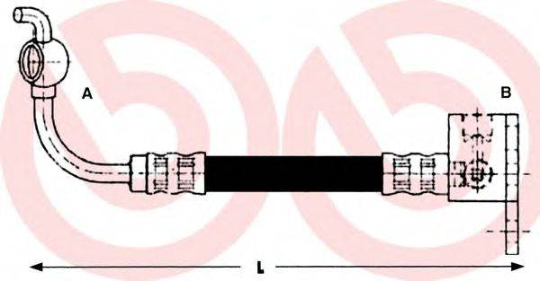 BREMBO T49043 Гальмівний шланг