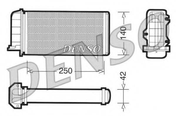 DENSO DRR09002 Теплообмінник, опалення салону