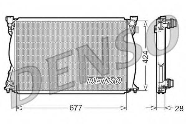 DENSO DRM02038 Радіатор, охолодження двигуна