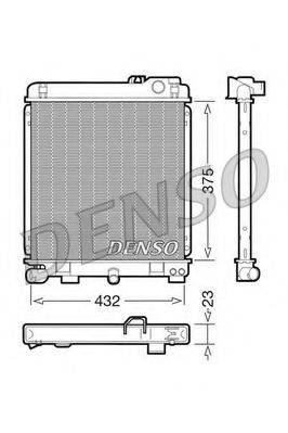 DENSO DRM05030 Радіатор, охолодження двигуна