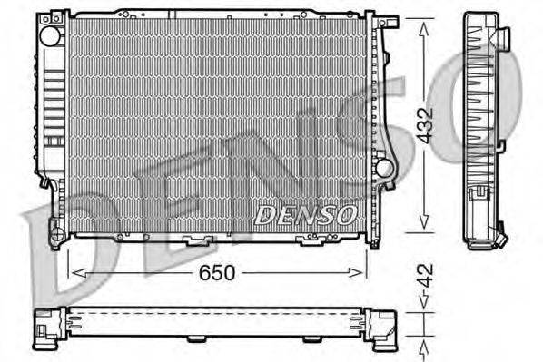 DENSO DRM05055 Радіатор, охолодження двигуна