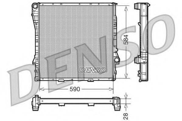 DENSO DRM05116 Радіатор, охолодження двигуна