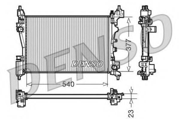 DENSO DRM07042 Радіатор, охолодження двигуна