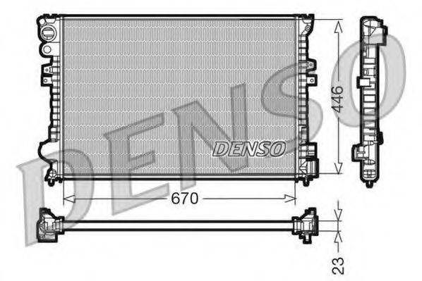 DENSO DRM07055 Радіатор, охолодження двигуна