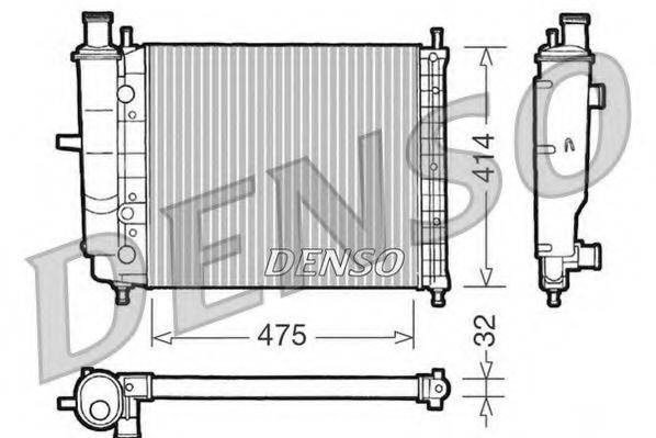 DENSO DRM09028 Радіатор, охолодження двигуна