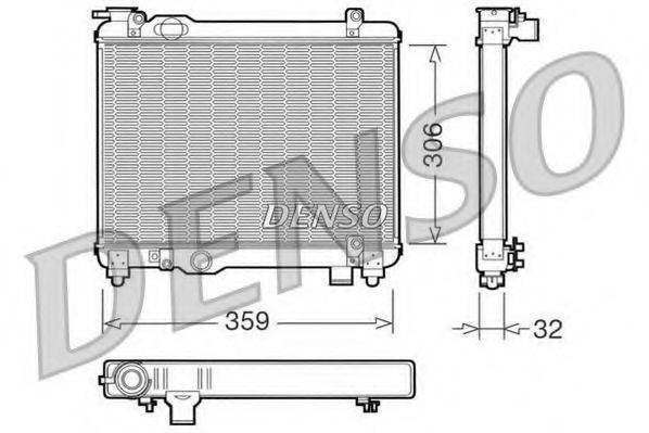 DENSO DRM09082 Радіатор, охолодження двигуна