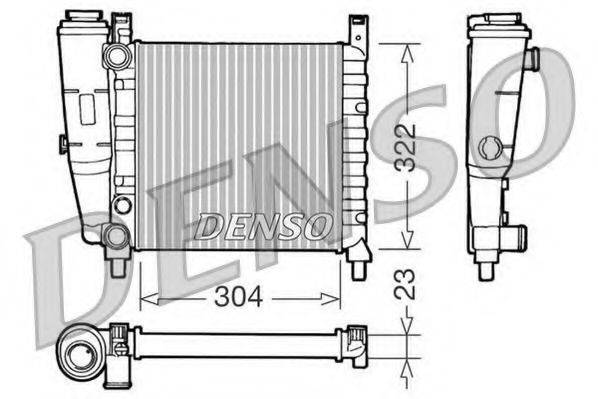 DENSO DRM09140 Радіатор, охолодження двигуна