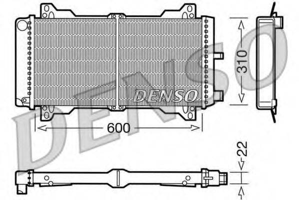 DENSO DRM10013 Радіатор, охолодження двигуна