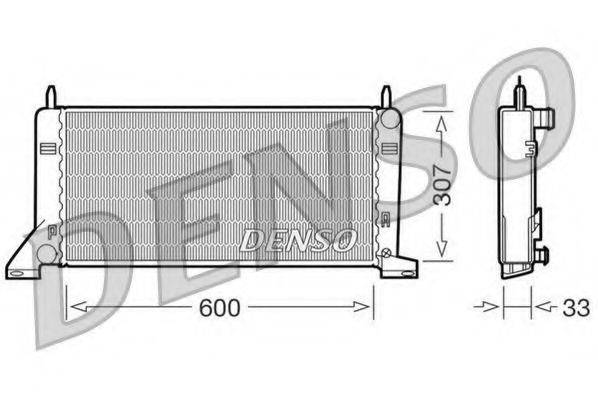 DENSO DRM10021 Радіатор, охолодження двигуна