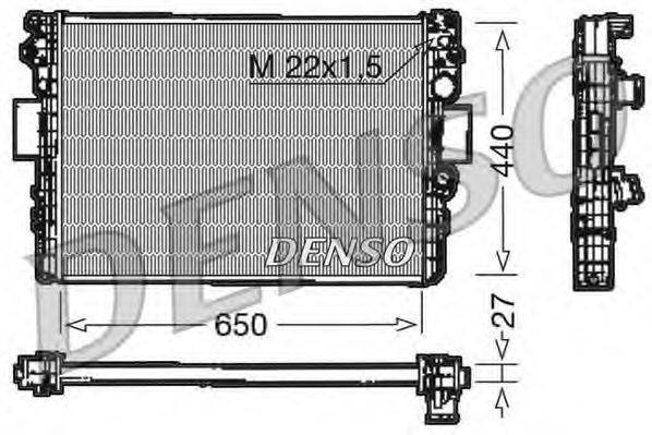 DENSO DRM12003 Радіатор, охолодження двигуна